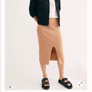 Free People knit skirt